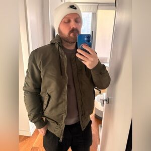 H&M Olive Green Bomber Jacket